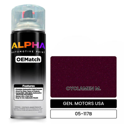 GEN. MOTORS USA CYCLAMEN M. 05-117B | OEMatch Automotive Spraycan