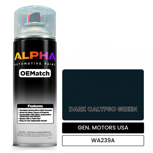 GEN. MOTORS USA DARK CALYPSO GREEN WA239A OEMatch Spraycan