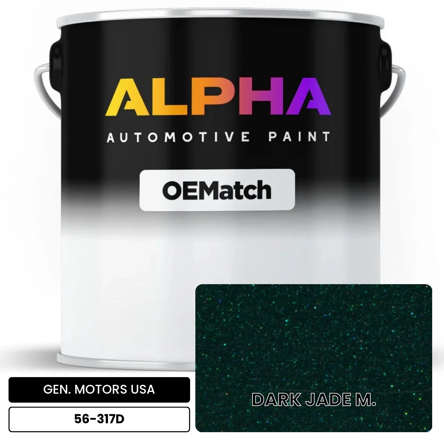 GEN. MOTORS USA DARK JADE M. 56-317D OEMatch Basecoat