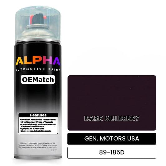 GEN. MOTORS USA DARK MULBERRY 89-185D OEMatch Spraycan