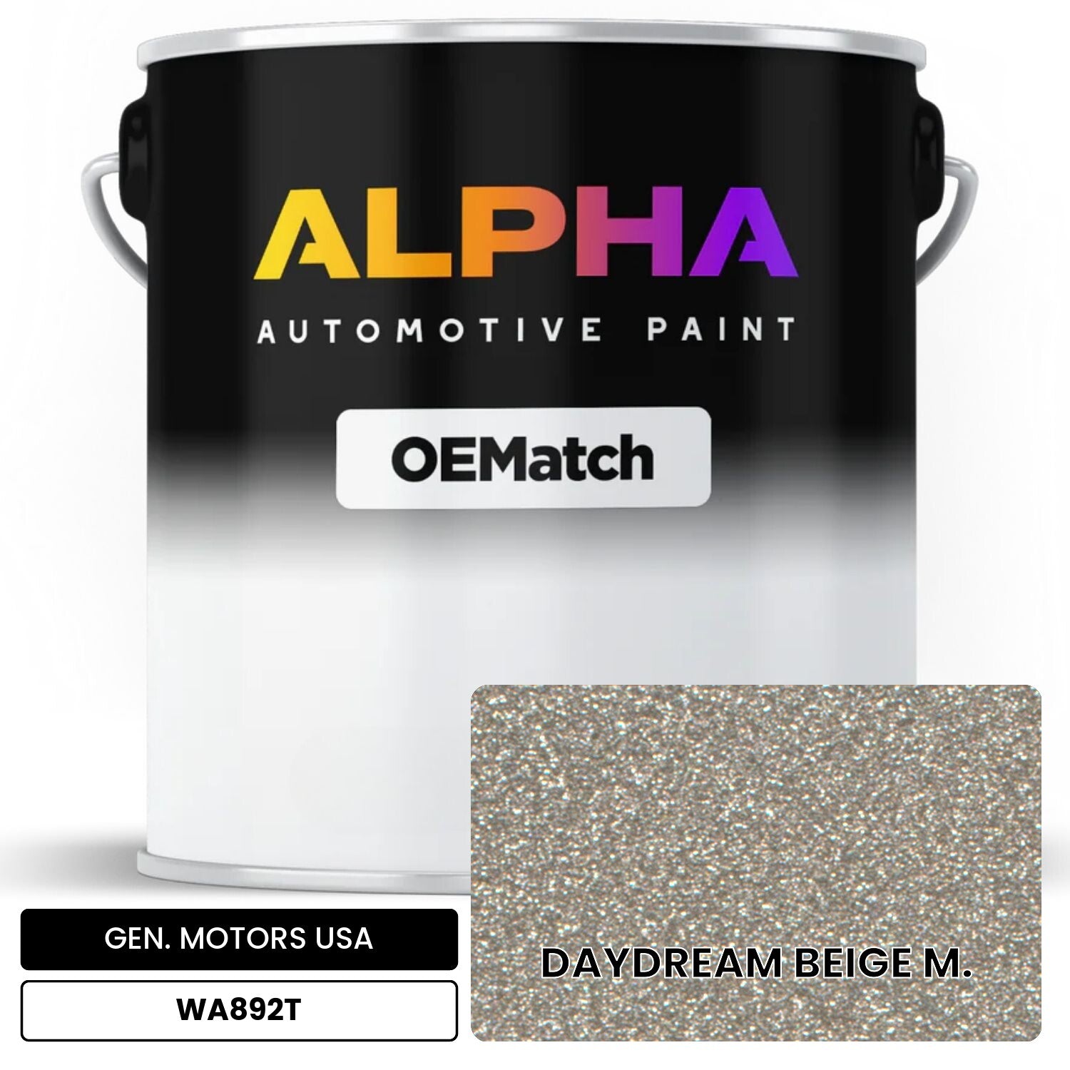 GEN. MOTORS USA DAYDREAM BEIGE M. WA892T OEMatch Basecoat