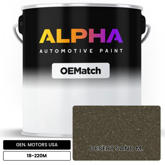 GEN. MOTORS USA DESERT SAND M. 18-220M OEMatch Basecoat