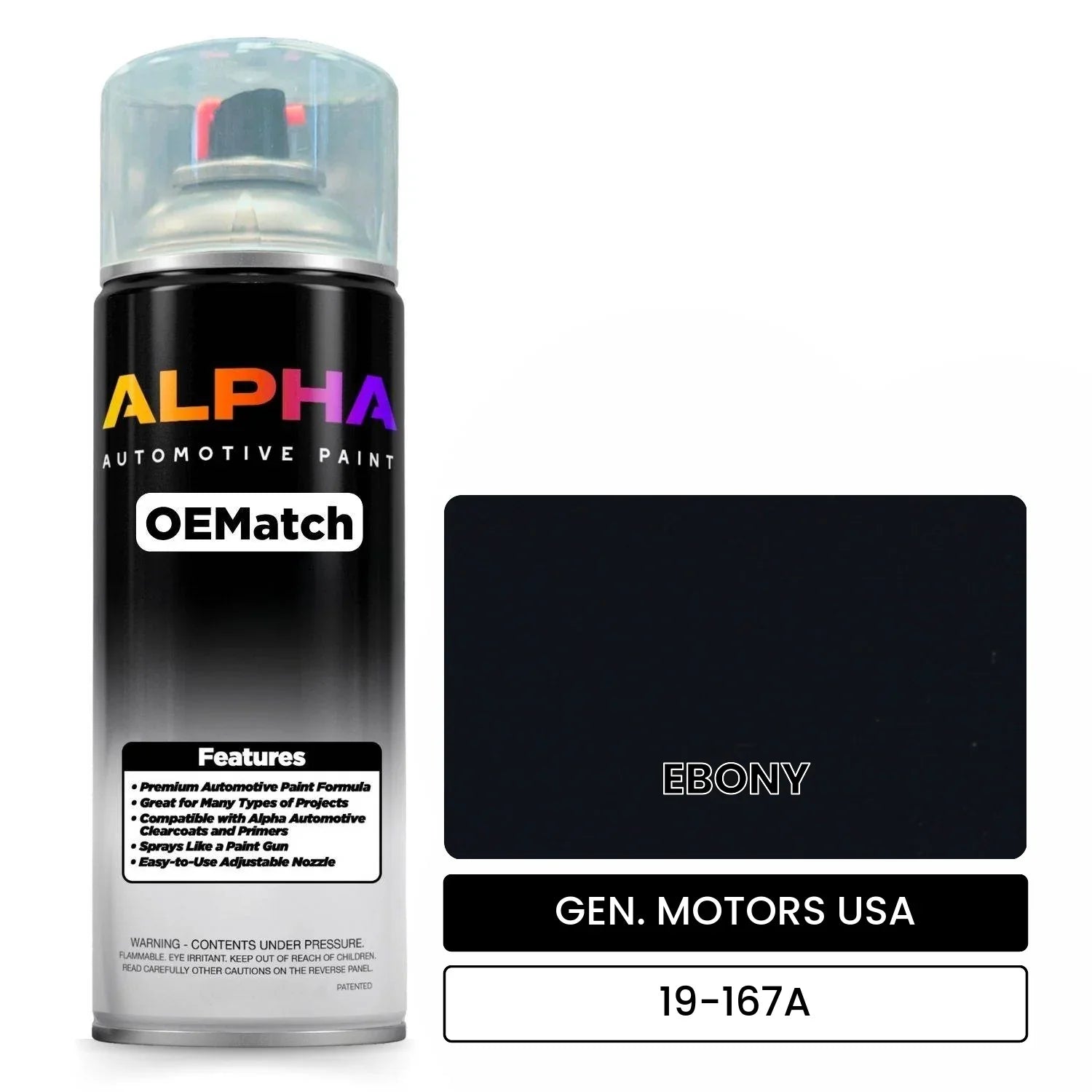 GEN. MOTORS USA EBONY 19-167A OEMatch Spraycan