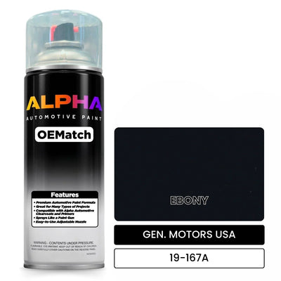 GEN. MOTORS USA EBONY 19-167A | OEMatch Automotive Spraycan