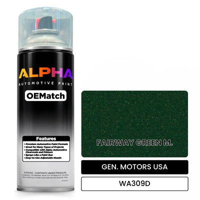 GEN. MOTORS USA FAIRWAY GREEN M. WA309D | OEMatch Automotive Spraycan