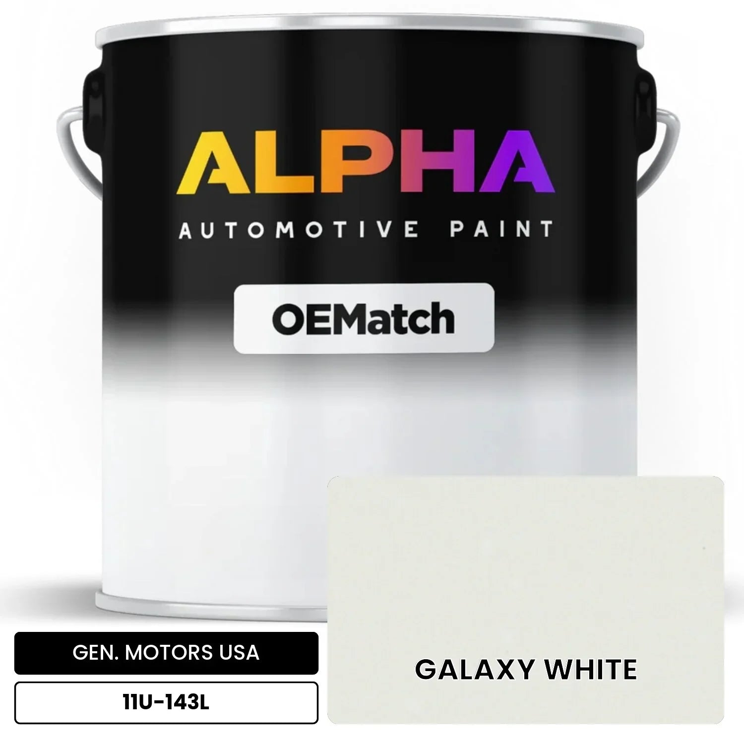 GEN. MOTORS USA GALAXY WHITE 11U-143L OEMatch Basecoat