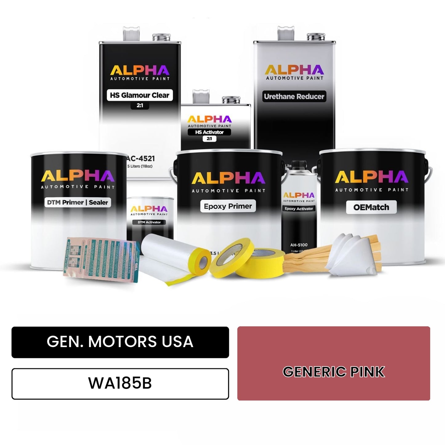 GEN. MOTORS USA GENERIC PINK WA185B OEMatch Vehicle Paint Kit