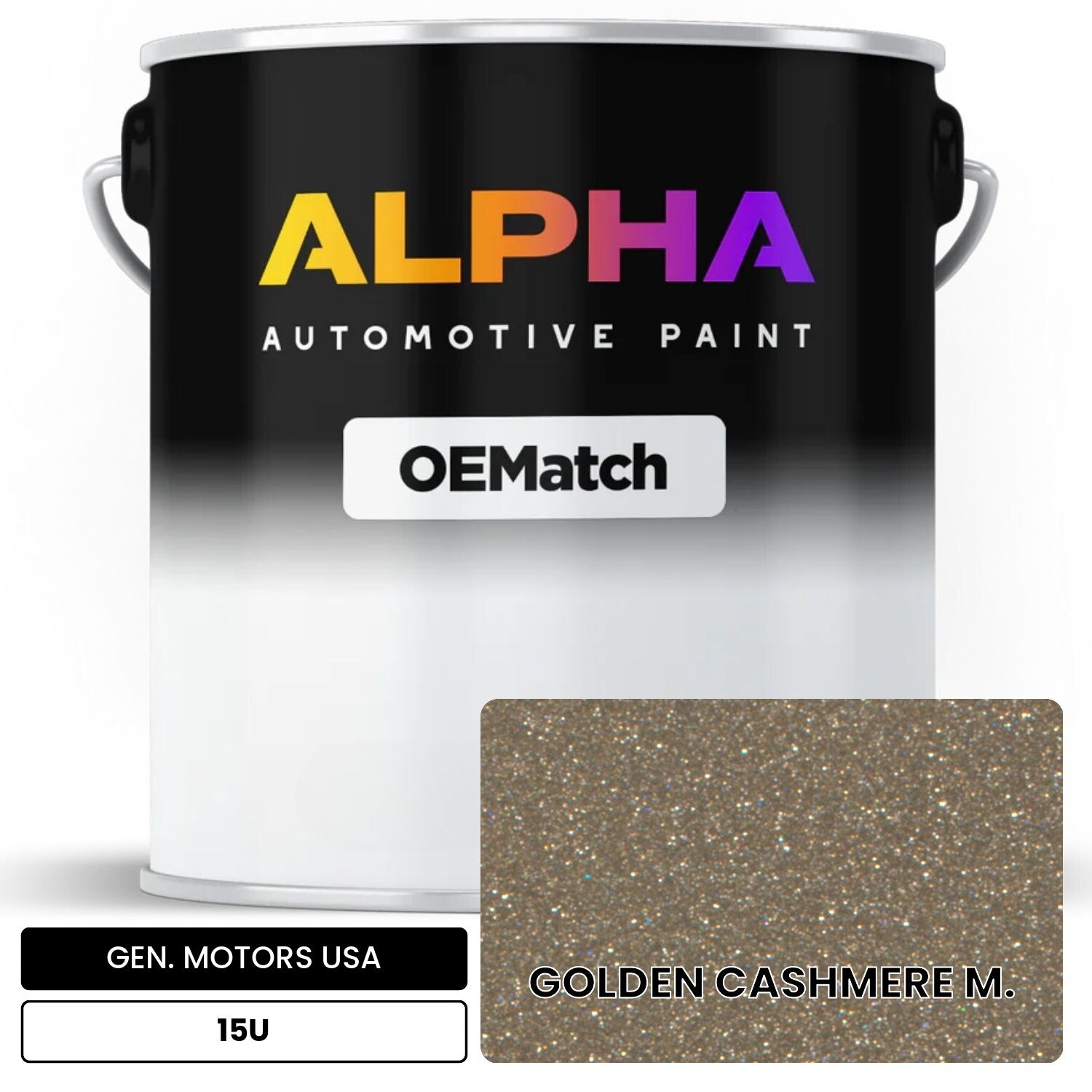 GEN. MOTORS USA GOLDEN CASHMERE M. 15U OEMatch Basecoat
