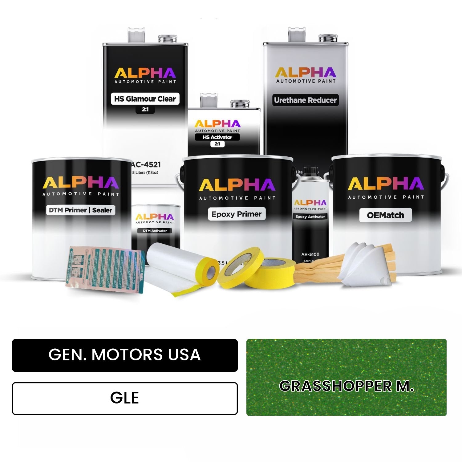 GEN. MOTORS USA GRASSHOPPER M. GLE OEMatch Vehicle Paint Kit