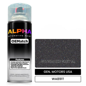 GEN. MOTORS USA GUNSMOKE GREY M. WA891T | OEMatch Automotive Spraycan