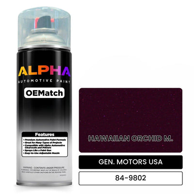 GEN. MOTORS USA HAWAIIAN ORCHID M. 84-9802 | OEMatch Automotive Spraycan