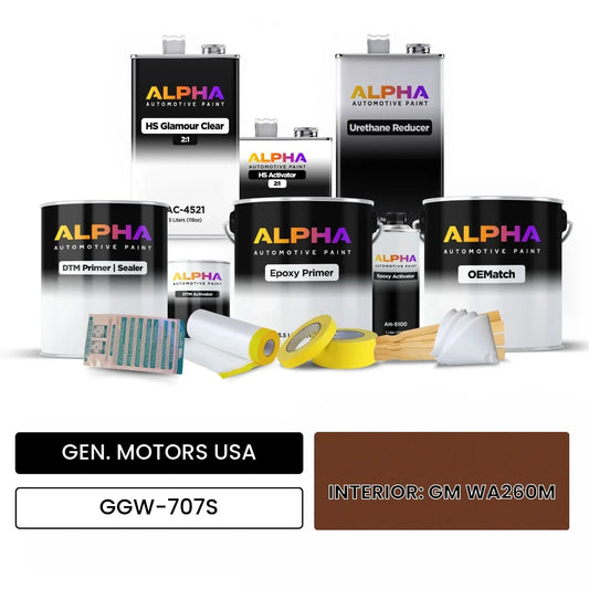 GEN. MOTORS USA INTERIOR: GM WA260M GGW-707S OEMatch Vehicle Paint Kit