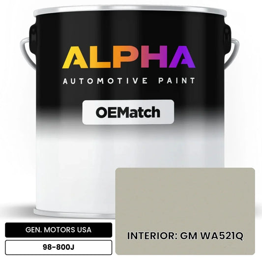 GEN. MOTORS USA INTERIOR: GM WA521Q 98-800J OEMatch Basecoat