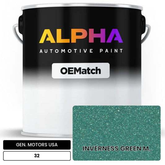 GEN. MOTORS USA INVERNESS GREEN M. 32 OEMatch Basecoat