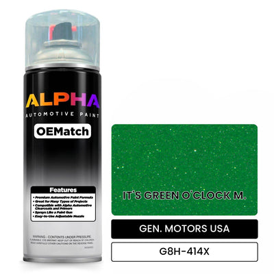 GEN. MOTORS USA IT'S GREEN O'CLOCK M. G8H-414X | OEMatch Automotive Spraycan