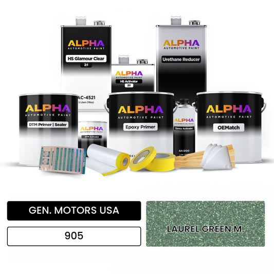 GEN. MOTORS USA LAUREL GREEN M. 905 OEMatch Vehicle Paint Kit