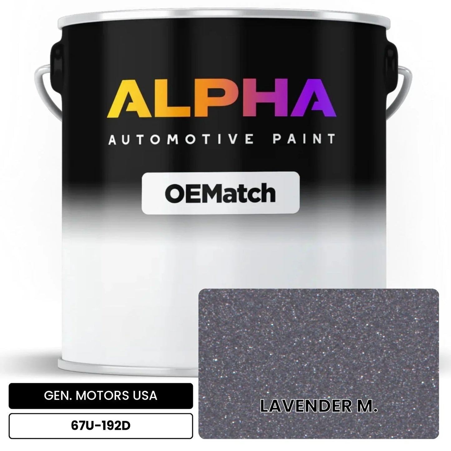 GEN. MOTORS USA LAVENDER M. 67U-192D OEMatch Basecoat