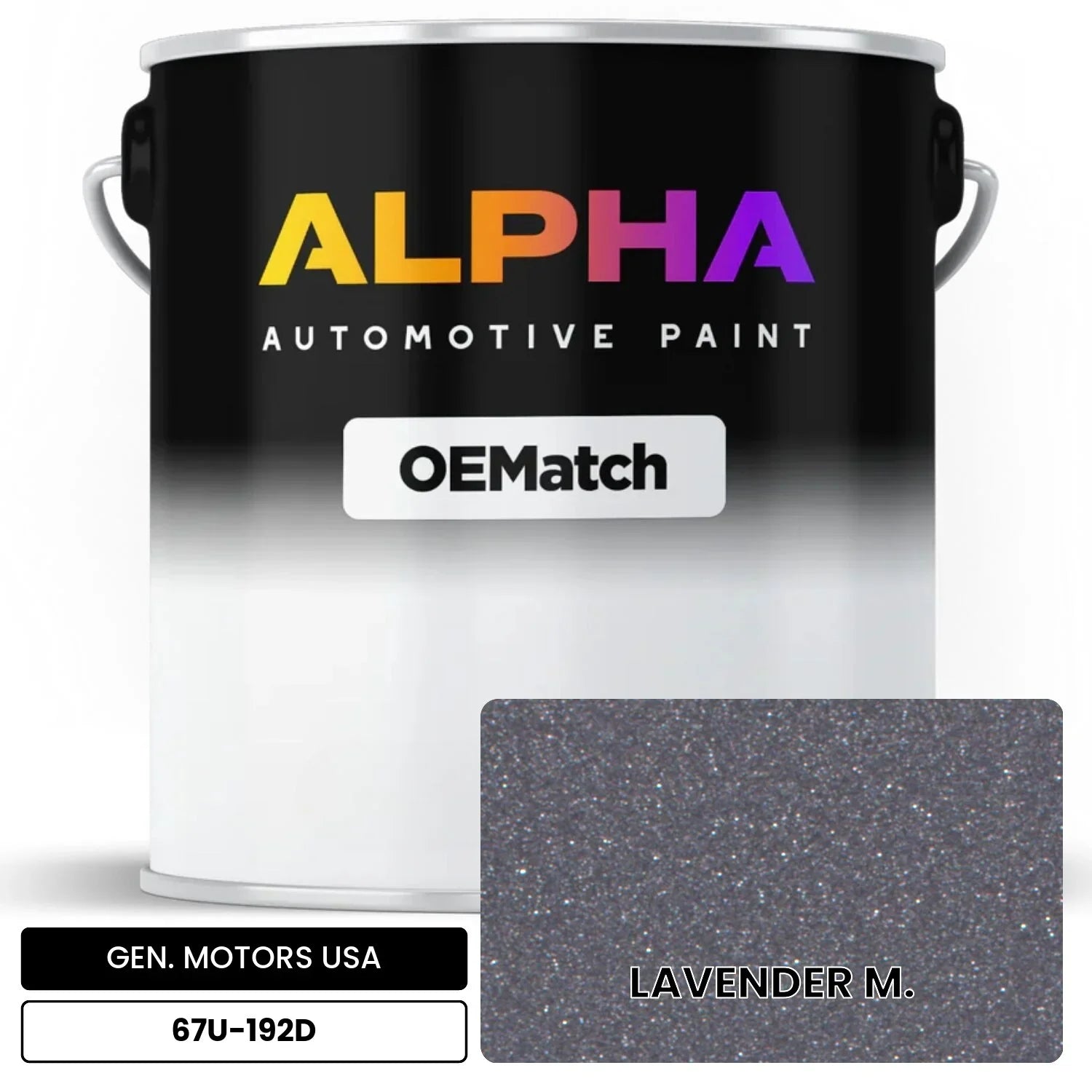 GEN. MOTORS USA LAVENDER M. 67U-192D OEMatch Basecoat