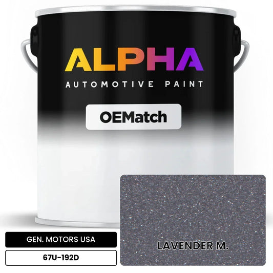 GEN. MOTORS USA LAVENDER M. 67U-192D OEMatch Basecoat