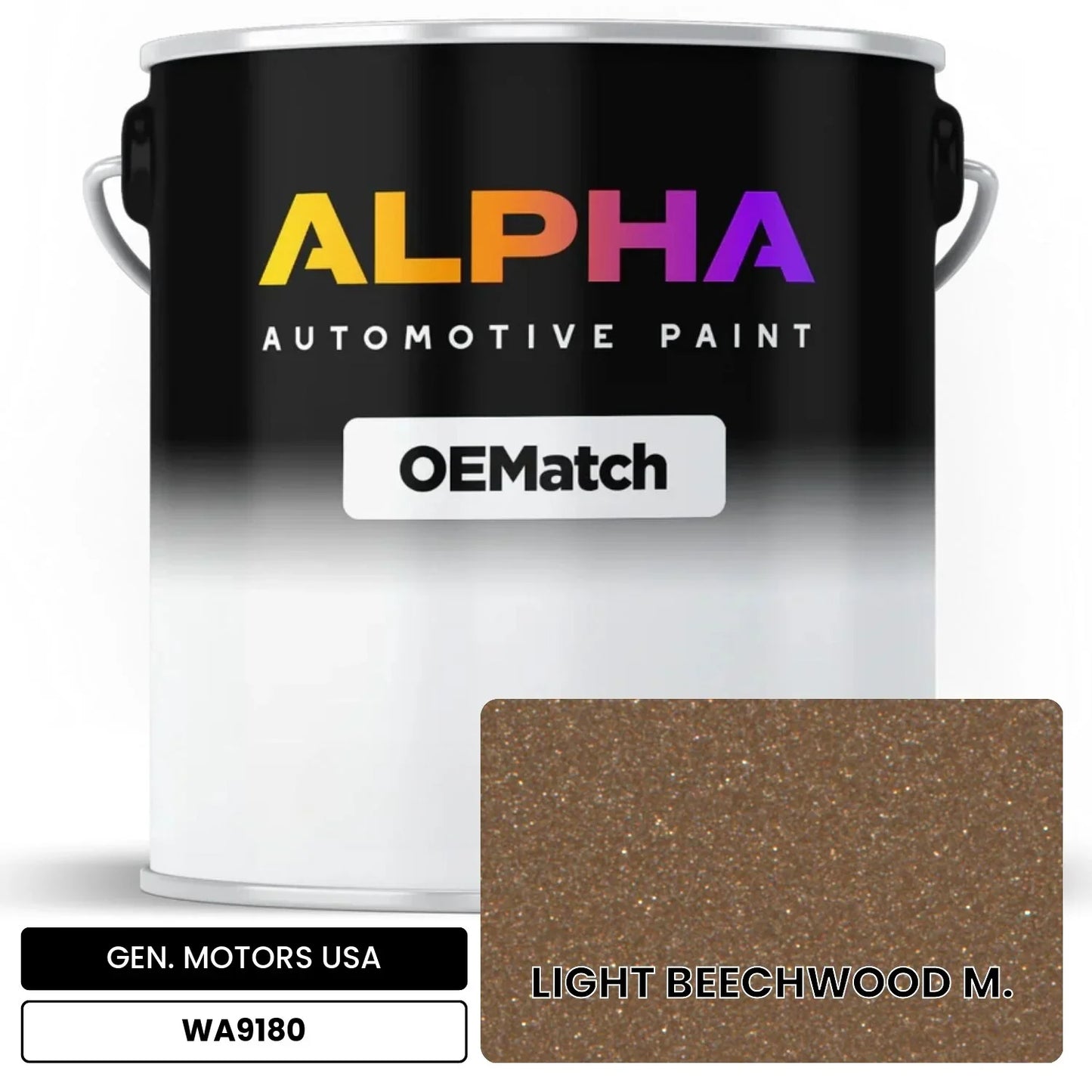 GEN. MOTORS USA LIGHT BEECHWOOD M. WA9180 OEMatch Basecoat