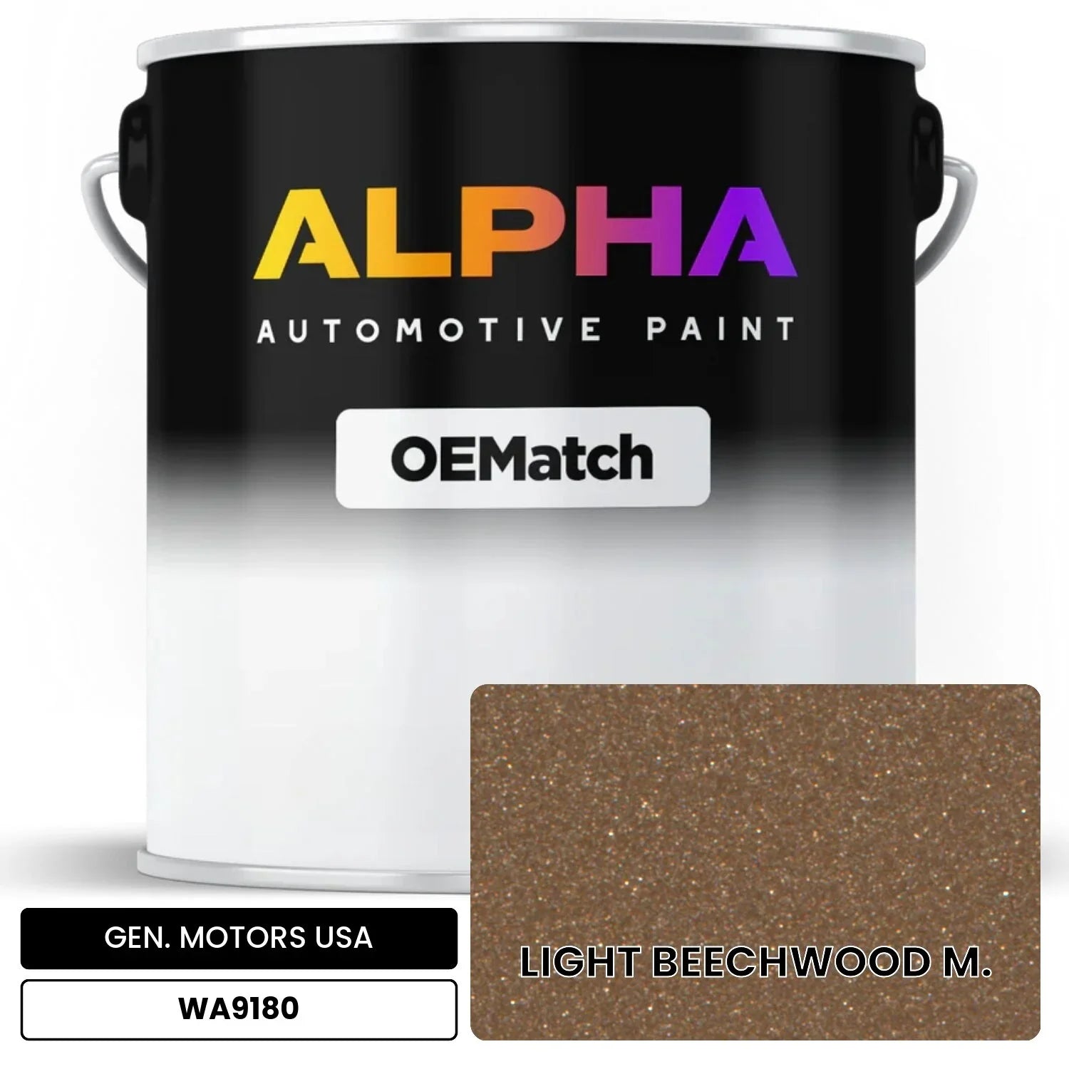 GEN. MOTORS USA LIGHT BEECHWOOD M. WA9180 OEMatch Basecoat