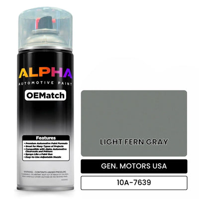 GEN. MOTORS USA LIGHT FERN GRAY 10A-7639 | OEMatch Automotive Spraycan