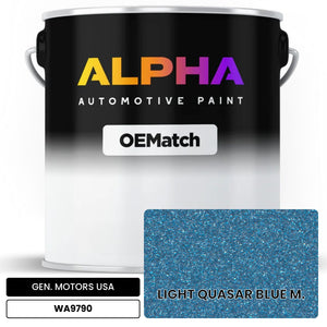 GEN. MOTORS USA LIGHT QUASAR BLUE M. WA9790 | OEMatch Automotive Basecoat