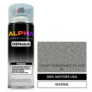 GEN. MOTORS USA LIGHT TARNISHED SILVER M. WA994L | OEMatch Automotive Spraycan