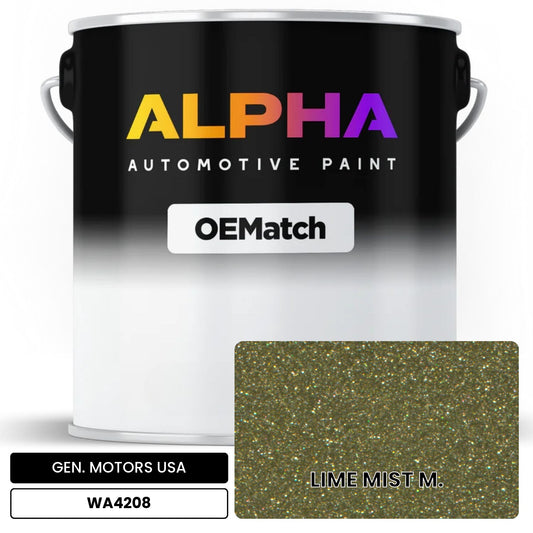 GEN. MOTORS USA LIME MIST M. WA4208 OEMatch Basecoat