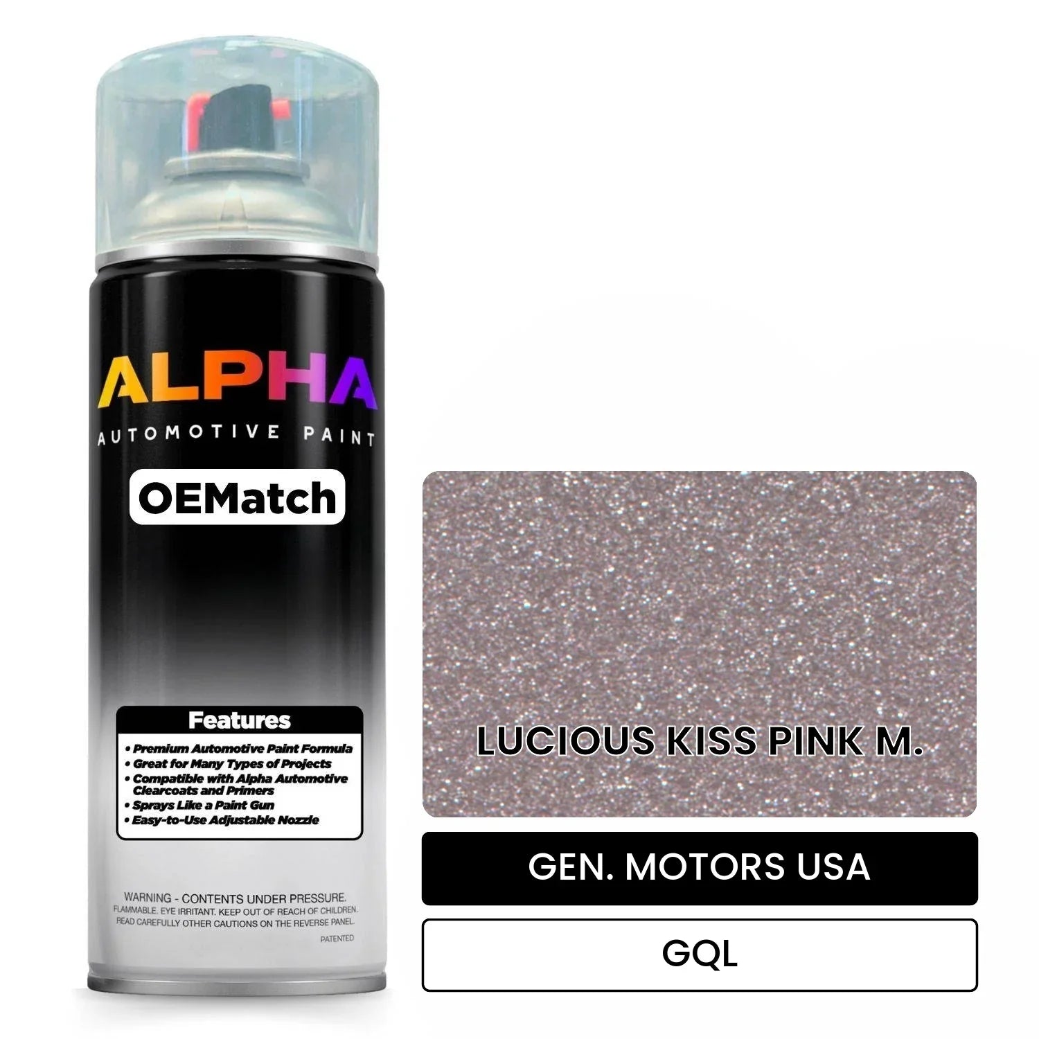 GEN. MOTORS USA LUCIOUS KISS PINK M. GQL OEMatch Spraycan