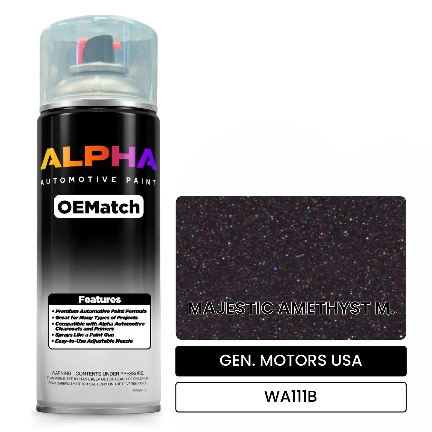 GEN. MOTORS USA MAJESTIC AMETHYST M. WA111B OEMatch Spraycan