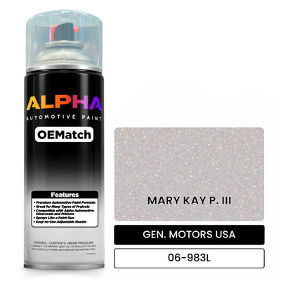 GEN. MOTORS USA MARY KAY P. III 06-983L | OEMatch Automotive Spraycan