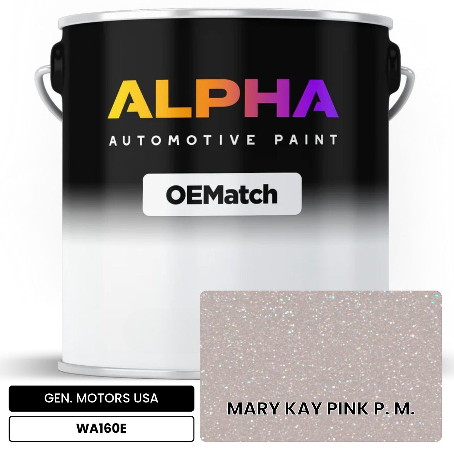 GEN. MOTORS USA MARY KAY PINK P. M. WA160E OEMatch Basecoat
