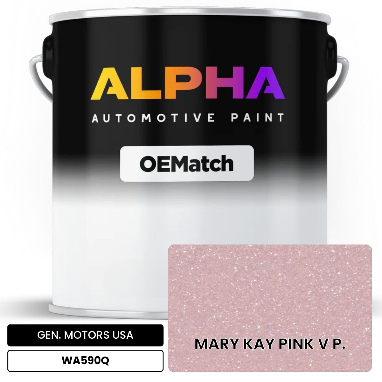 GEN. MOTORS USA MARY KAY PINK V P. WA590Q OEMatch Basecoat