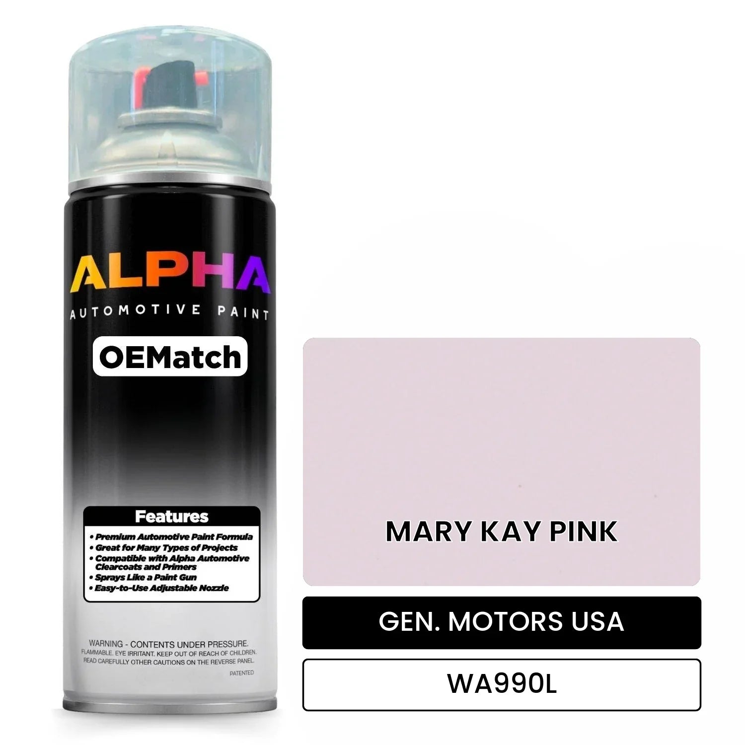 GEN. MOTORS USA MARY KAY PINK WA990L OEMatch Spraycan