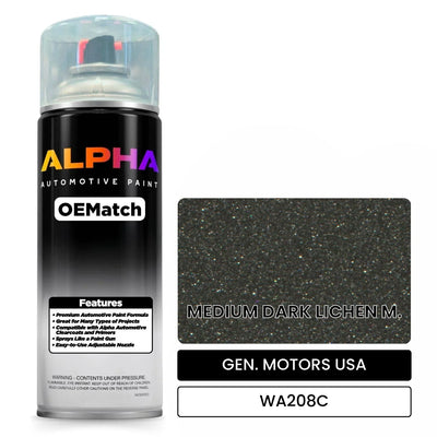 GEN. MOTORS USA MEDIUM DARK LICHEN M. WA208C | OEMatch Automotive Spraycan