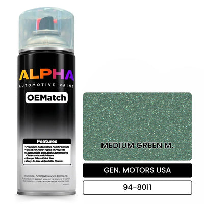 GEN. MOTORS USA MEDIUM GREEN M. 94-8011 | OEMatch Automotive Spraycan