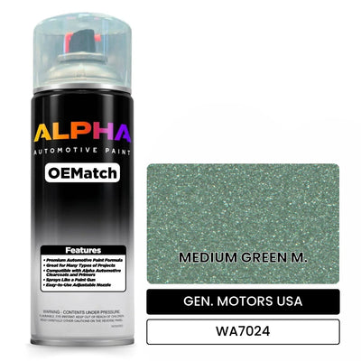 GEN. MOTORS USA MEDIUM GREEN M. WA7024 | OEMatch Automotive Spraycan