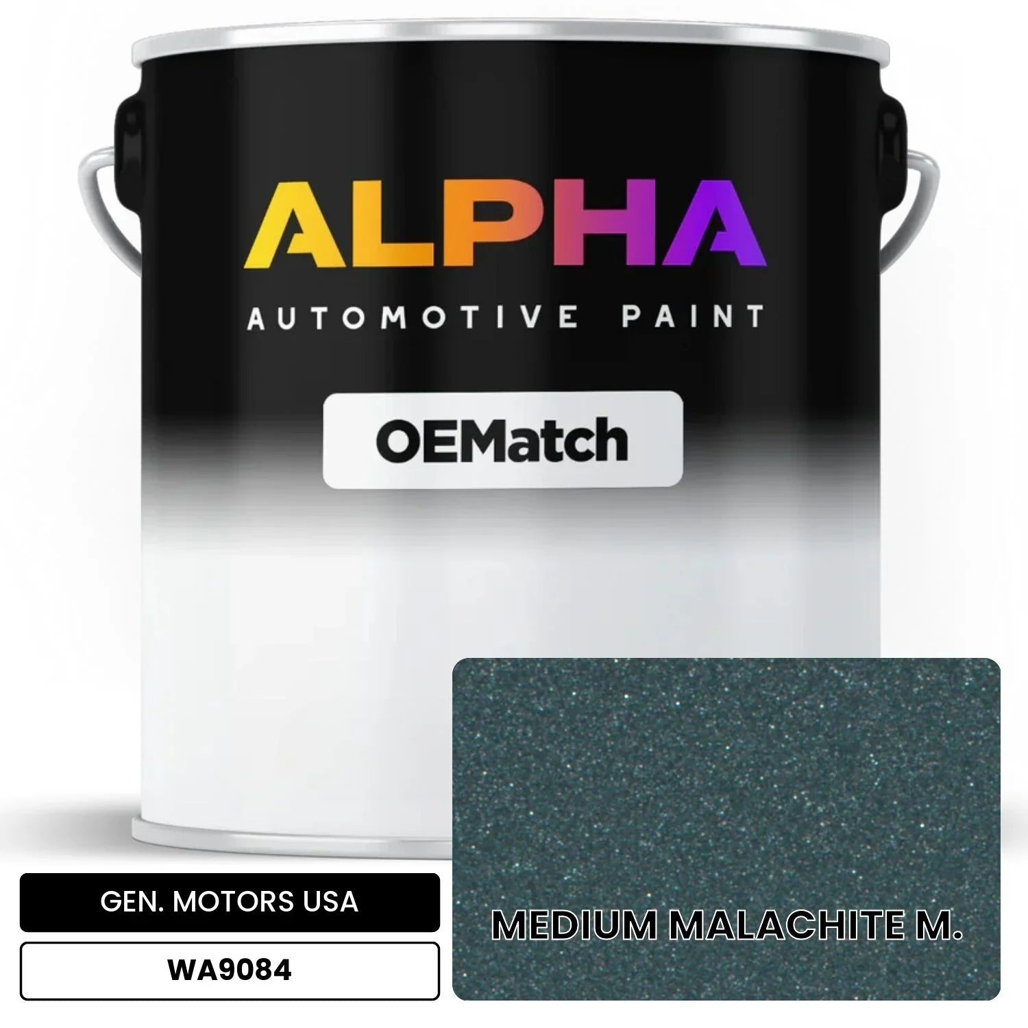 GEN. MOTORS USA MEDIUM MALACHITE M. WA9084 OEMatch Basecoat
