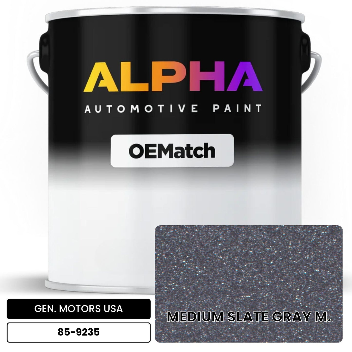 GEN. MOTORS USA MEDIUM SLATE GRAY M. 85-9235 OEMatch Basecoat