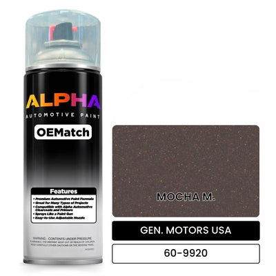 GEN. MOTORS USA MOCHA M. 60-9920 | OEMatch Automotive Spraycan