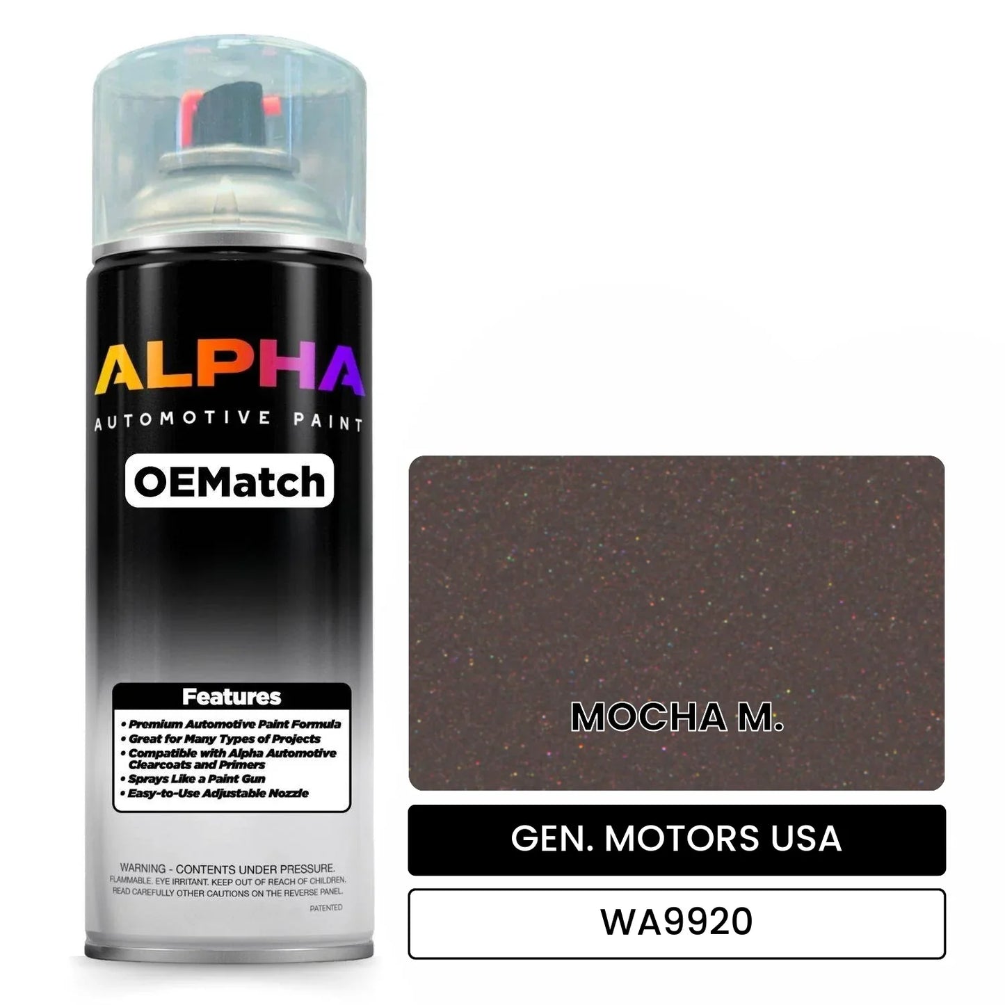 GEN. MOTORS USA MOCHA M. WA9920 OEMatch Spraycan