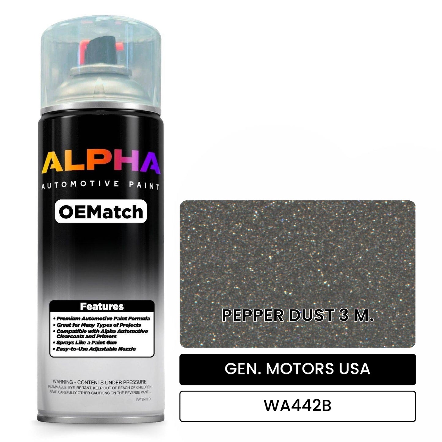 GEN. MOTORS USA PEPPER DUST 3 M.  WA442B OEMatch Spraycan