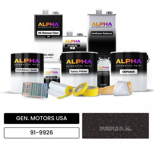 GEN. MOTORS USA PURPLE P. M. 91-9926 OEMatch Vehicle Paint Kit