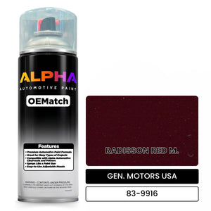 GEN. MOTORS USA RADISSON RED M. 83-9916 | OEMatch Automotive Spraycan