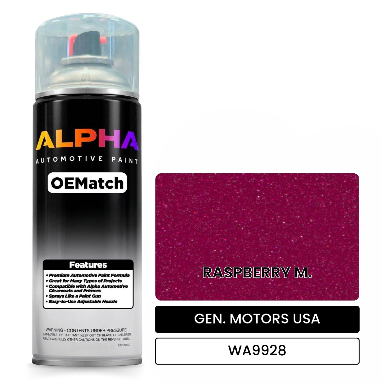GEN. MOTORS USA RASPBERRY M. WA9928 OEMatch Spraycan