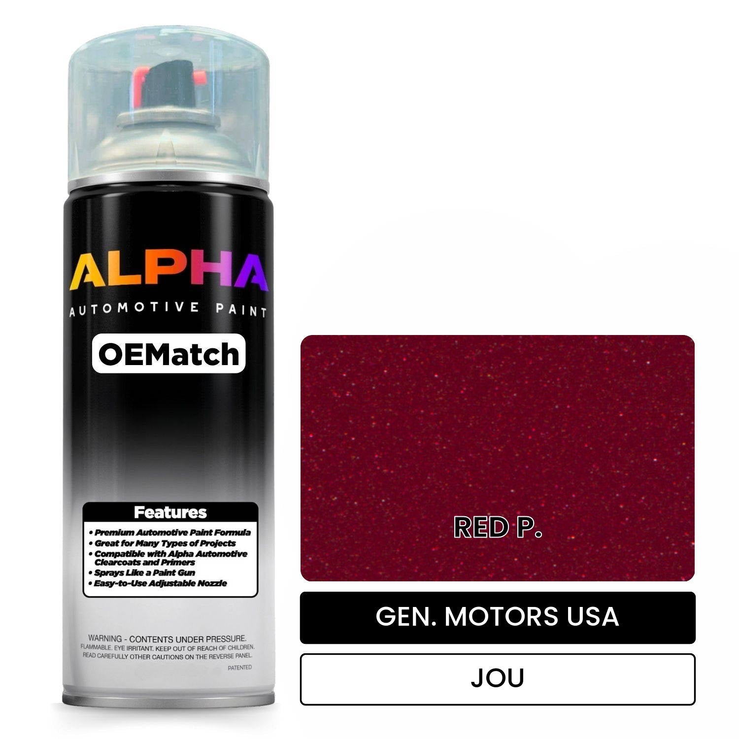 GEN. MOTORS USA RED P. JOU OEMatch Spraycan