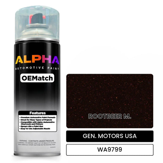GEN. MOTORS USA ROOTBEER M. WA9799 OEMatch Spraycan