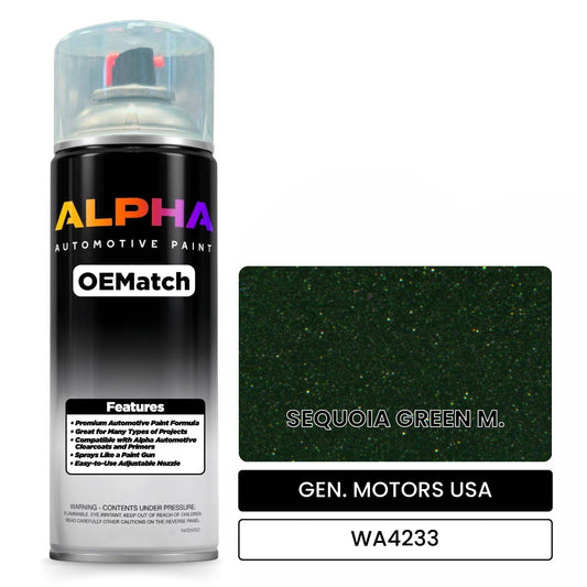GEN. MOTORS USA SEQUOIA GREEN M. WA4233 OEMatch Spraycan