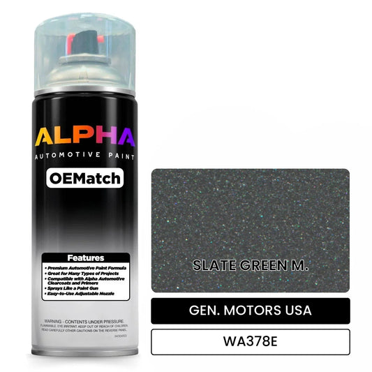 GEN. MOTORS USA SLATE GREEN M. WA378E OEMatch Spraycan